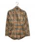 BURBERRY LONDON (バーバリーロンドン) ヴィンテージチェック ストレッチコットンツイル 長袖シャツ ブラウン サイズ:34：15000円