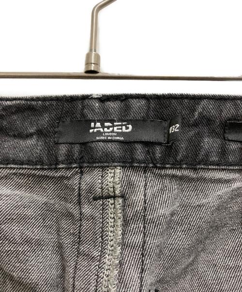 Jaded London（ジェイデッドロンドン）JADED LONDON (ジェイデッドロンドン) フレアエイジングデニムパンツ ブラック サイズ:W32の古着・服飾アイテム