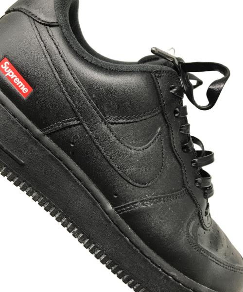 NIKE（ナイキ）NIKE (ナイキ) Supreme (シュプリーム) AIR FORCE 1 LOW SP ブラック サイズ:US 9の古着・服飾アイテム