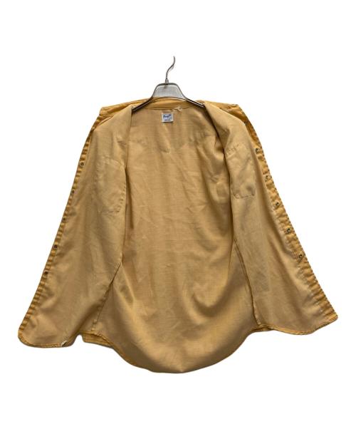 Wrangler（ラングラー）Wrangler (ラングラー) 60-70sウエスタンシャツ イエロー サイズ:15-33の古着・服飾アイテム