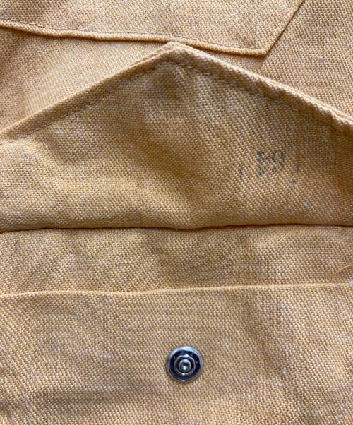 Wrangler（ラングラー）Wrangler (ラングラー) 60-70sウエスタンシャツ イエロー サイズ:15-33の古着・服飾アイテム