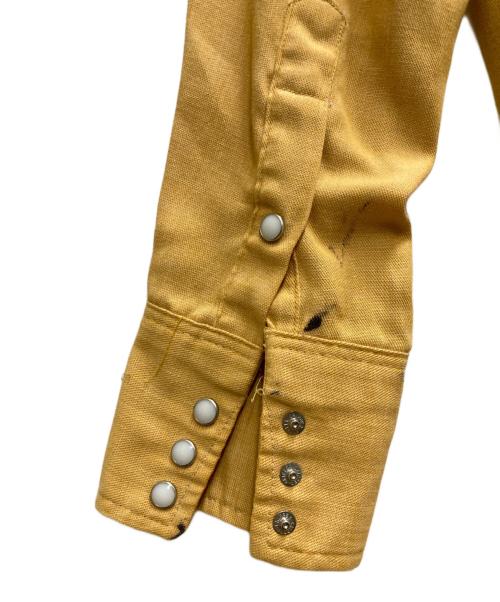 Wrangler（ラングラー）Wrangler (ラングラー) 60-70sウエスタンシャツ イエロー サイズ:15-33の古着・服飾アイテム
