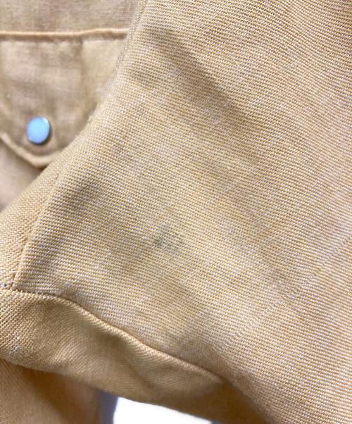 Wrangler（ラングラー）Wrangler (ラングラー) 60-70sウエスタンシャツ イエロー サイズ:15-33の古着・服飾アイテム