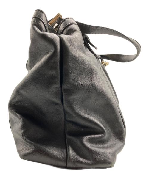 GUCCI（グッチ）GUCCI (グッチ) GGスプリーム ショルダーバッグ ブラックの古着・服飾アイテム