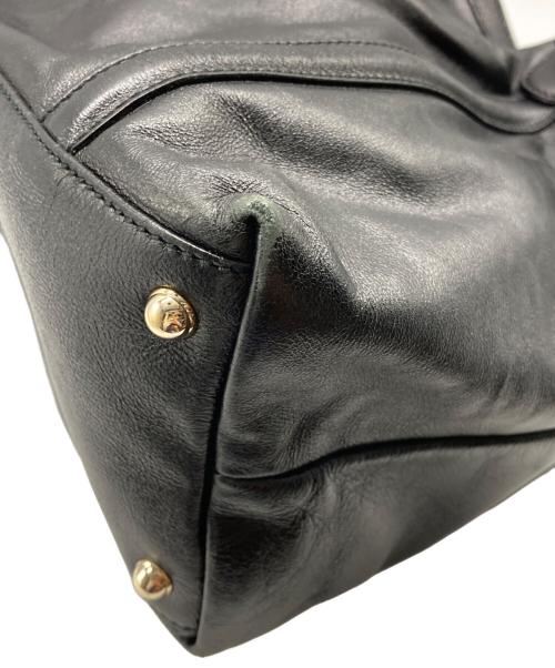 GUCCI（グッチ）GUCCI (グッチ) GGスプリーム ショルダーバッグ ブラックの古着・服飾アイテム