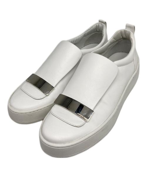 sergio rossi（セルジオロッシ）sergio rossi (セルジオロッシ) プラットフォーム シューズ スニーカー ホワイト サイズ:38の古着・服飾アイテム
