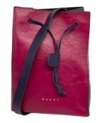 MARNIマルニ）の古着「MUSEO ショルダーバッグ」｜パープル×ネイビー