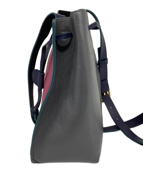 MARNI（マルニ）MARNI (マルニ) MUSEO ショルダーバッグ パープル×ネイビーの古着・服飾アイテム