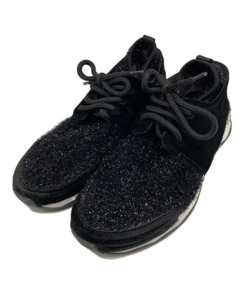 CHANEL（シャネル）CHANEL (シャネル) ココマークファブリックスニーカー ブラック サイズ:37の古着・服飾アイテム