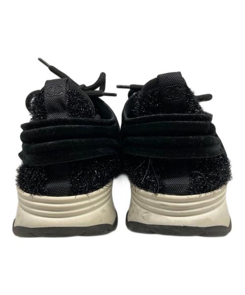 CHANEL（シャネル）CHANEL (シャネル) ココマークファブリックスニーカー ブラック サイズ:37の古着・服飾アイテム