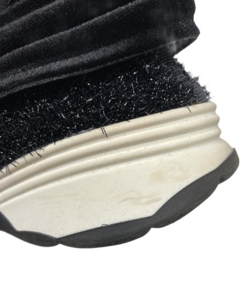 CHANEL（シャネル）CHANEL (シャネル) ココマークファブリックスニーカー ブラック サイズ:37の古着・服飾アイテム