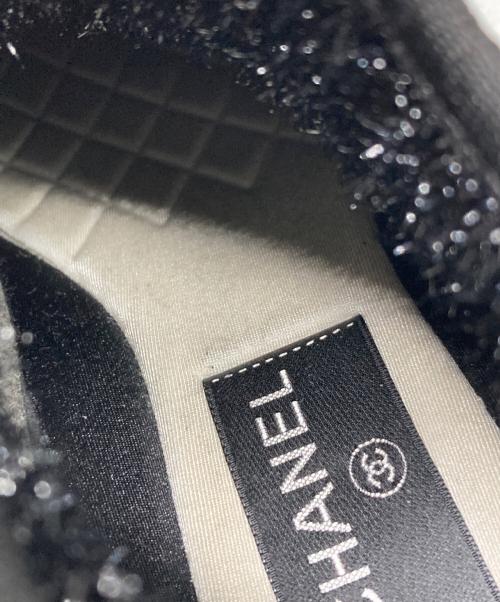 CHANEL（シャネル）CHANEL (シャネル) ココマークファブリックスニーカー ブラック サイズ:37の古着・服飾アイテム
