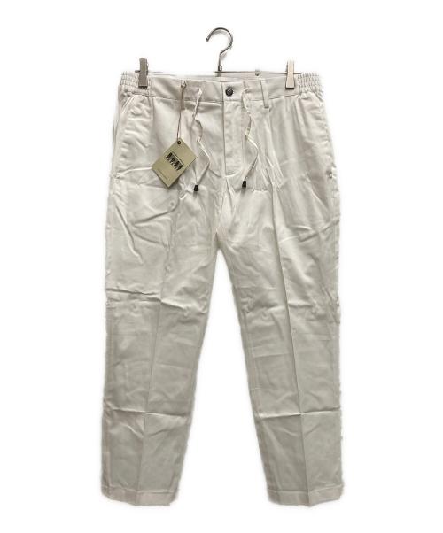 giab's ARCHIVIO（ジャブス アルキヴィオ）giab's ARCHIVIO (ジャブス アルキヴィオ) センタープレスパンツ ホワイト サイズ:48の古着・服飾アイテム