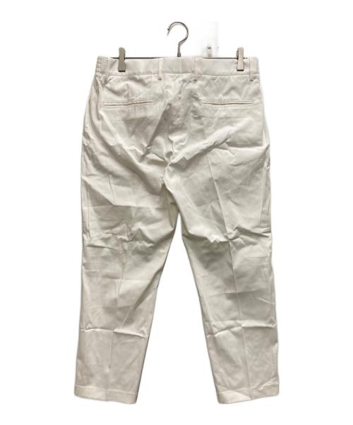 giab's ARCHIVIO（ジャブス アルキヴィオ）giab's ARCHIVIO (ジャブス アルキヴィオ) センタープレスパンツ ホワイト サイズ:48の古着・服飾アイテム