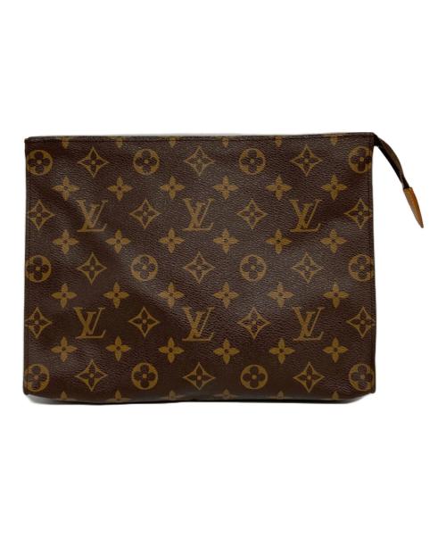 LOUIS VUITTON（ルイ ヴィトン）LOUIS VUITTON (ルイ ヴィトン) クラッチバッグ ブラウンの古着・服飾アイテム