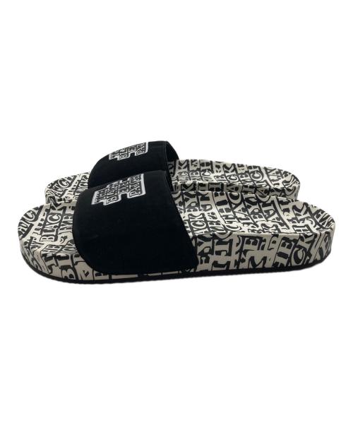 THE BLACK EYE PATCH（ブラックアイパッチ）THE BLACK EYE PATCH (ブラックアイパッチ) HAYN (ハイアン) OG LABEL COVERED HAYN SHOWER SANDALS ブラック サイズ:US 10の古着・服飾アイテム