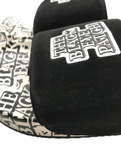 THE BLACK EYE PATCH（ブラックアイパッチ）THE BLACK EYE PATCH (ブラックアイパッチ) HAYN (ハイアン) OG LABEL COVERED HAYN SHOWER SANDALS ブラック サイズ:US 10の古着・服飾アイテム