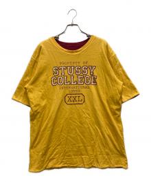 stussy（ステューシー）の古着「00s ダブルフェイスtシャツ」｜イエロー
