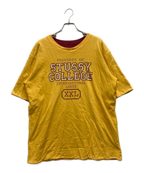 stussy（ステューシー）stussy (ステューシー) 00s ダブルフェイスtシャツ イエロー サイズ:不明の古着・服飾アイテム
