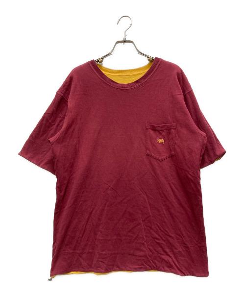stussy（ステューシー）stussy (ステューシー) 00s ダブルフェイスtシャツ イエロー サイズ:不明の古着・服飾アイテム