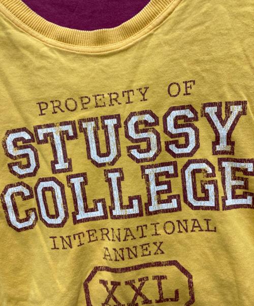 stussy（ステューシー）stussy (ステューシー) 00s ダブルフェイスtシャツ イエロー サイズ:不明の古着・服飾アイテム