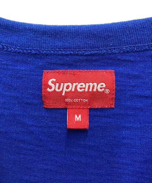 SUPREME（シュプリーム）Supreme (シュプリーム) タータンチェックロゴt ブルー サイズ:Mの古着・服飾アイテム