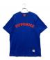 Supreme（シュプリーム）の古着「タータンチェックロゴt」｜ブルー