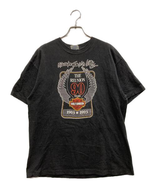HARLEY-DAVIDSON（ハーレーダビッドソン）HARLEY-DAVIDSON (ハーレーダビッドソン) 90s90周年アニバーサリーtシャツ ブラック サイズ:Lの古着・服飾アイテム