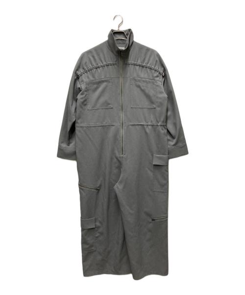 MECRE（メクル）MECRE (メクル) ウエストドロストオールインワン グレー サイズ:Mの古着・服飾アイテム