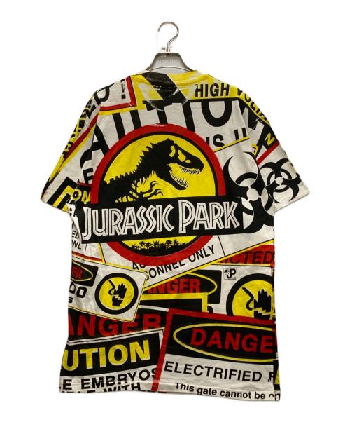 JURASSIC PARK（ジュラシック・パーク）JURASSIC PARK (ジュラシック・パーク) 90s jurassic park オールオーバープリントT ホワイト サイズ:Lの古着・服飾アイテム
