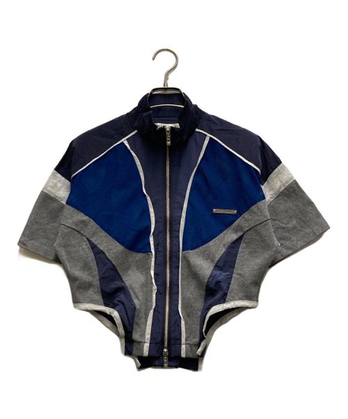 PRANK PROJECT（プランクプロジェクト）PRANK PROJECT (プランクプロジェクト) Half Sleeve Mesh Track Jacket ネイビー サイズ:FREEの古着・服飾アイテム