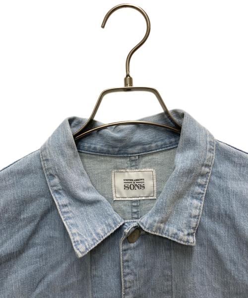 UNITED ARROWS & SONS（ユナイテッドアローズ アンド サンズ）UNITED ARROWS & SONS (ユナイテッドアローズ アンド サンズ) DENIM CHORE COAT インディゴ サイズ:Mの古着・服飾アイテム
