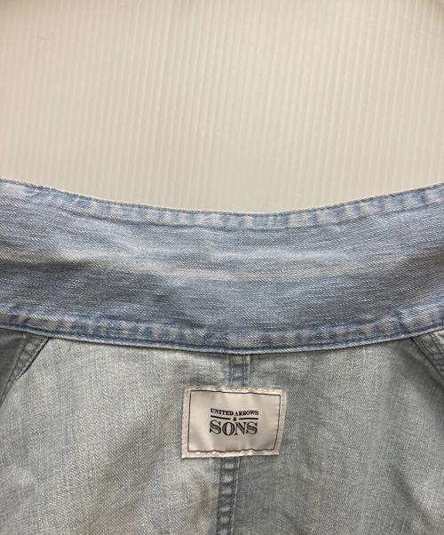 UNITED ARROWS & SONS（ユナイテッドアローズ アンド サンズ）UNITED ARROWS & SONS (ユナイテッドアローズ アンド サンズ) DENIM CHORE COAT インディゴ サイズ:Mの古着・服飾アイテム