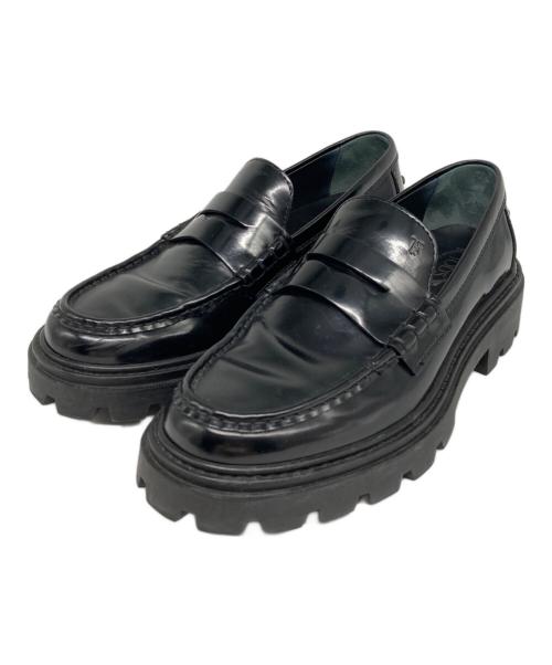 TOD'S（トッズ）TOD'S (トッズ) ゴマペザンテ ローファー ブラック サイズ:36の古着・服飾アイテム