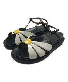 MARNI（マルニ）の古着「フラワーサンダル」｜ブラック