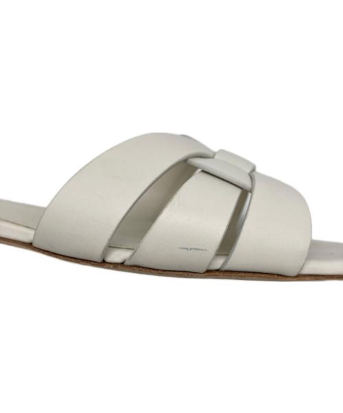 Saint Laurent Paris（サンローランパリ）Saint Laurent Paris (サンローランパリ) フラットサンダル ホワイト サイズ:36の古着・服飾アイテム