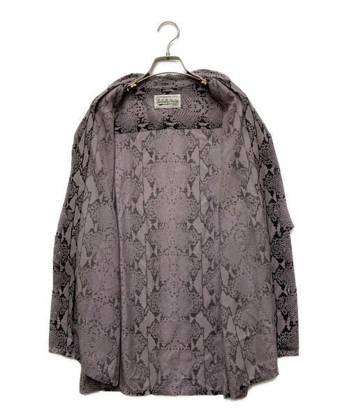 WACKO MARIA（ワコマリア）WACKO MARIA (ワコマリア) HAWAIIAN SHIRT S/S パープル×ブラック サイズ:Mの古着・服飾アイテム
