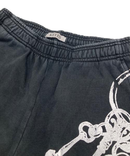 KEYES（キーズ）KEYES (キーズ) Senary Key Chain Stone Wash Sweat Pants ブラック サイズ:FREEの古着・服飾アイテム