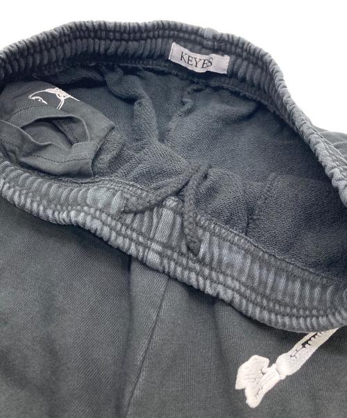 KEYES（キーズ）KEYES (キーズ) Senary Key Chain Stone Wash Sweat Pants ブラック サイズ:FREEの古着・服飾アイテム