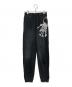 KEYES（キーズ）の古着「Senary Key Chain Stone Wash Sweat Pants」｜ブラック