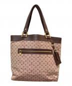 LOUIS VUITTONルイ ヴィトン）の古着「モノグラム ミニ ルシーユGM」｜ブラウン×レッド