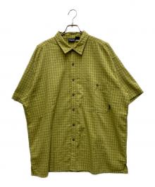 Patagonia（パタゴニア）の古着「90~00'S シアサッカーシャツ」｜グリーン