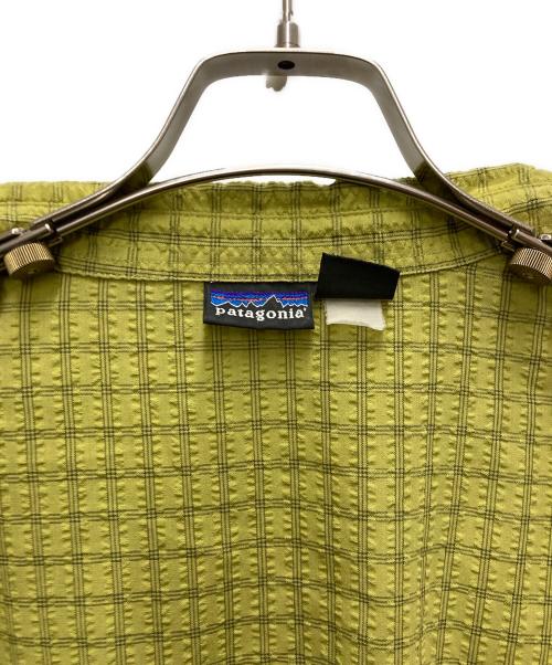 Patagonia（パタゴニア）Patagonia (パタゴニア) 90~00'S シアサッカーシャツ グリーン サイズ:XLの古着・服飾アイテム