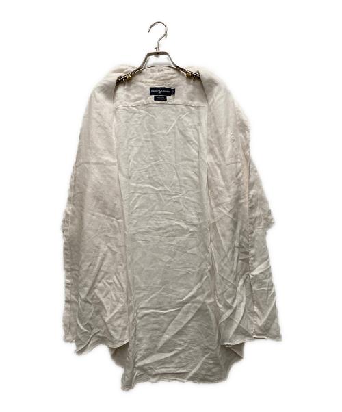 RALPH LAUREN（ラルフローレン）RALPH LAUREN (ラルフローレン) 90'S MARLOWEリネンシャツ ホワイト サイズ:Lの古着・服飾アイテム