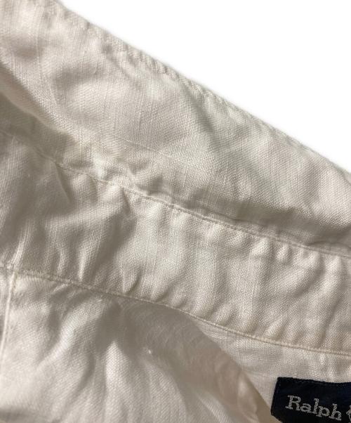 RALPH LAUREN（ラルフローレン）RALPH LAUREN (ラルフローレン) 90'S MARLOWEリネンシャツ ホワイト サイズ:Lの古着・服飾アイテム