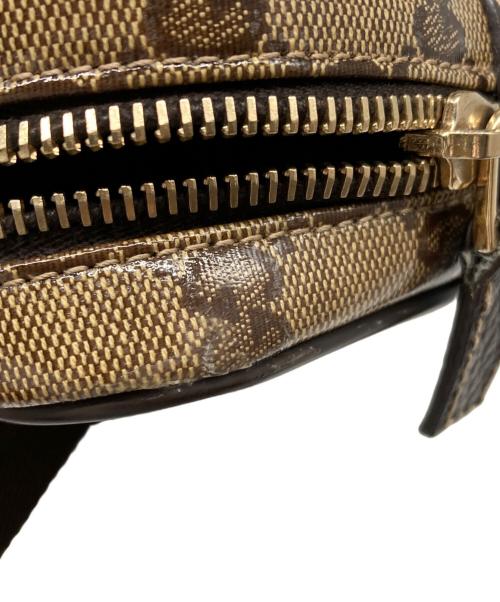 GUCCI（グッチ）GUCCI (グッチ) GGクリスタル ウエストポーチ ブラウンの古着・服飾アイテム