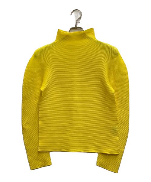 me ISSEY MIYAKE（ミーイッセイ ミヤケ）me ISSEY MIYAKE (ミーイッセイ ミヤケ) プリーツカットソー イエロー サイズ:freeの古着・服飾アイテム