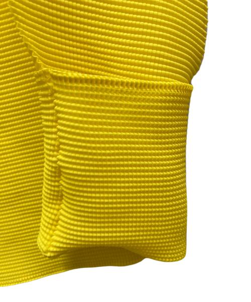 me ISSEY MIYAKE（ミーイッセイ ミヤケ）me ISSEY MIYAKE (ミーイッセイ ミヤケ) プリーツカットソー イエロー サイズ:freeの古着・服飾アイテム