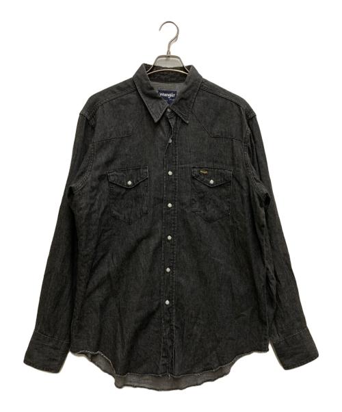 Wrangler（ラングラー）Wrangler (ラングラー) 80`Sデニムウエスタンシャツ ブラック サイズ:36の古着・服飾アイテム