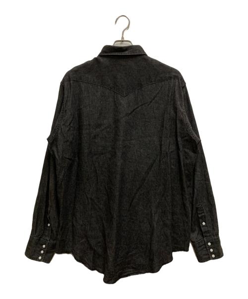 Wrangler（ラングラー）Wrangler (ラングラー) 80`Sデニムウエスタンシャツ ブラック サイズ:36の古着・服飾アイテム